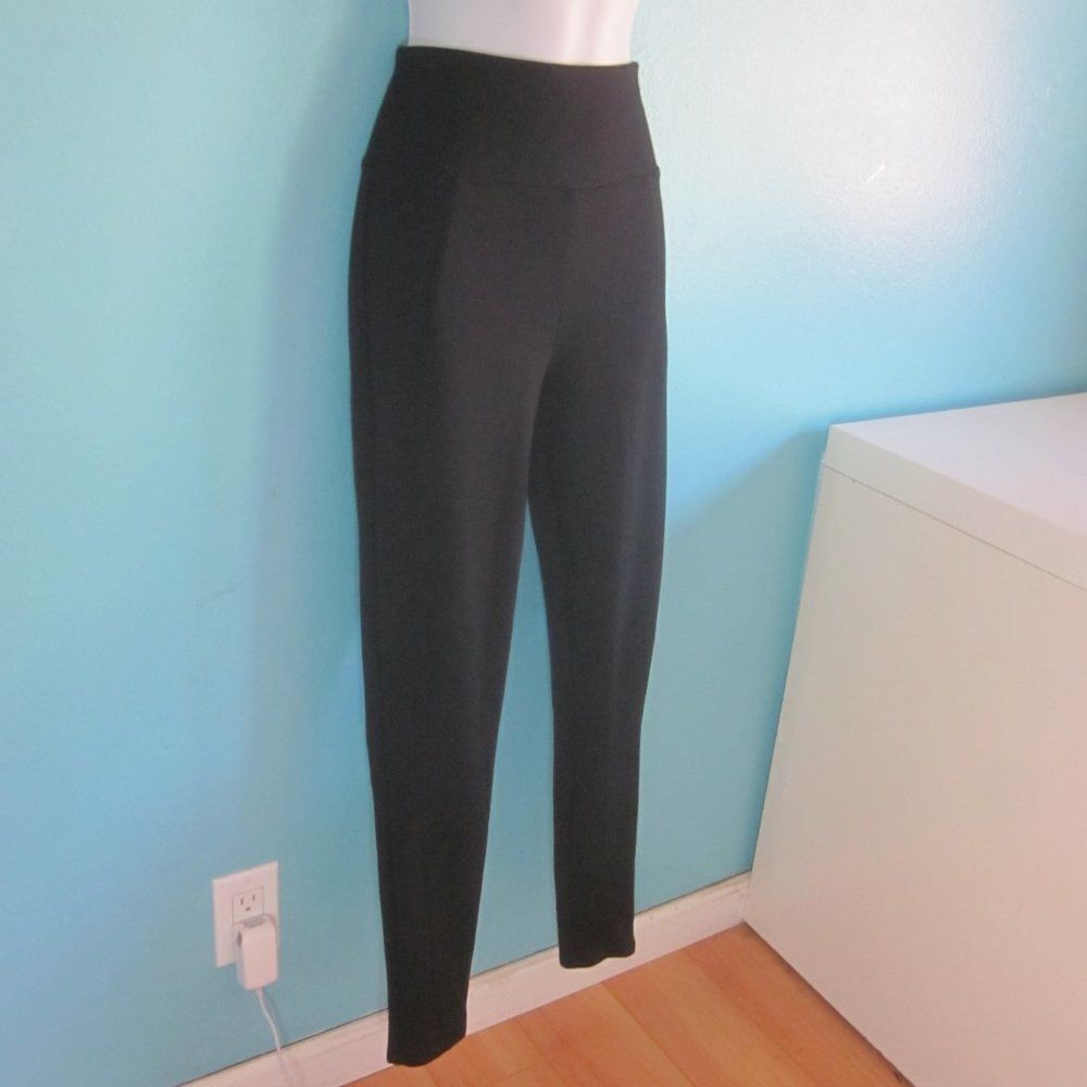 SPANX Assets Womens Size L Fitted Black Stretch Leggings Tights